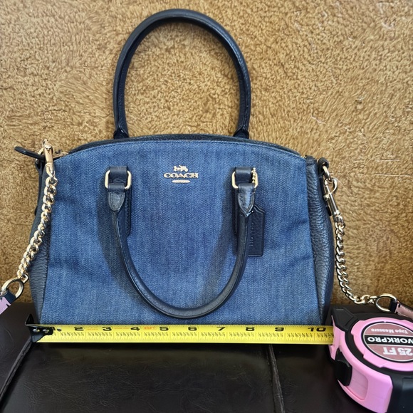 Coach Blue and Black Crossbody Bag - Picture 14 of 15
